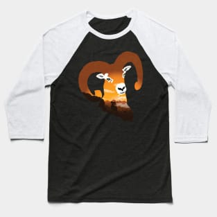 Argali landscape Baseball T-Shirt